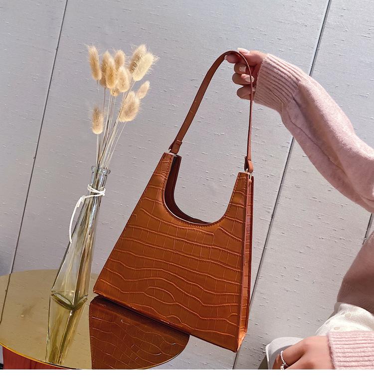 SCIONE Liten veske Nytt steinmønster Bærbar Liten firkantet veske Mote Casual Messenger-veske