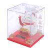 Solar Powered Waving Cat Good Luck Fortune Ornament   Welcoming Decor with Clear Cover