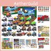 Christmas Countdown Calendar Car Blind Box 24 Days Alloy Fire Engine Toy Set