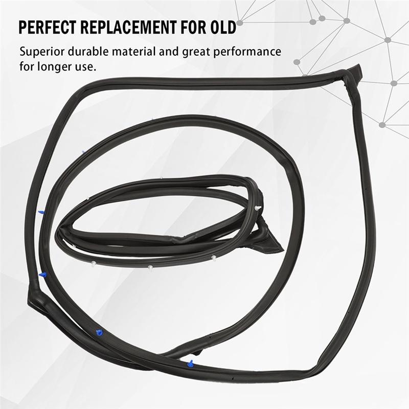 A16P-Car Doors Windows Sealing Strip Weatherstrip Seals Door Moulding Strip 72310-SNE-A01 For Honda Civic 2006-2011