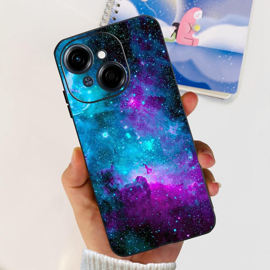 Soft Matte Silicone Bumper Cover For Tecno Spark GO 1 2025 Pop 9 Case TPU SparkGO1 GO2025 Pop9 Marble Love Heart Painting Coques