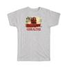 Gift T-Shirt : Gibraltar Gibraltarian Flag Distressed Art Europe Country