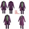 Batman The Dark Knight Joker Heath Ledger Cosplay Suit With Polyester Fabric For Halloween Themed Parties
