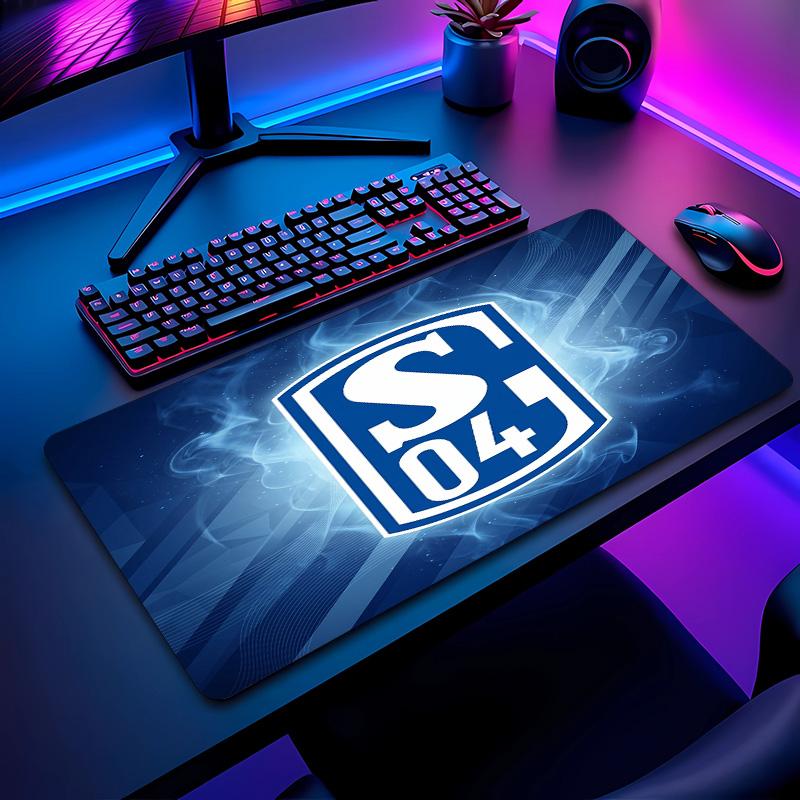 Tappetino per Mouse con Motivo Calcio Schalke 04 Non?Tappetino Mouse da Gioco Antiscivolo con Base in Gomma per Scrivania Ufficio Casa