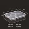 JingJingRS Multi-Compartment Disposable Takeaway Containers