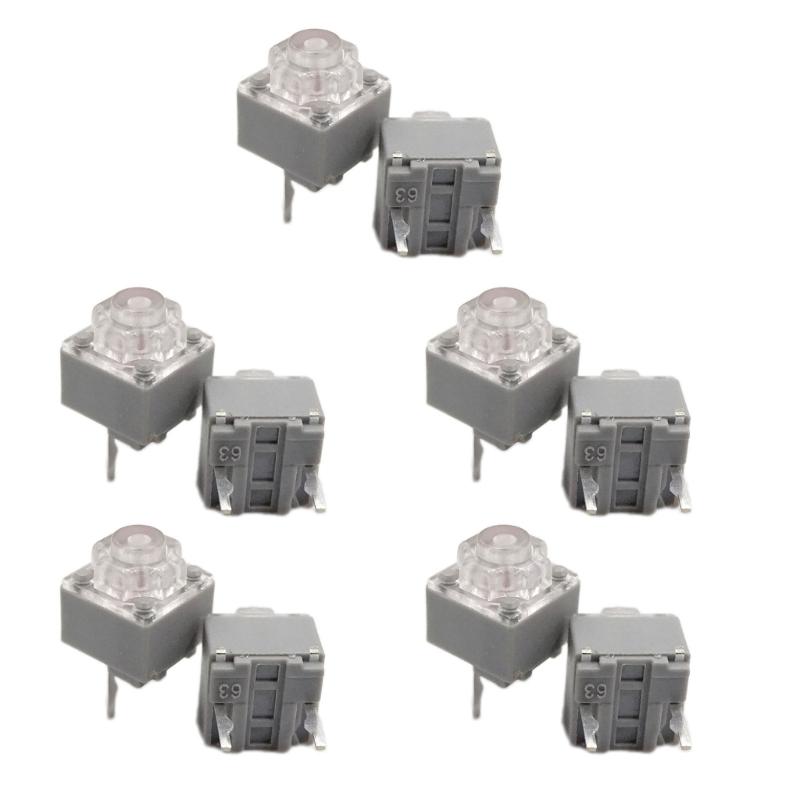 6x6x7.2mm HUANO Quiet Micro Switches 10Million Clicks Life Mouse Button 2Pins Micro Switches 2PCs/10PCs