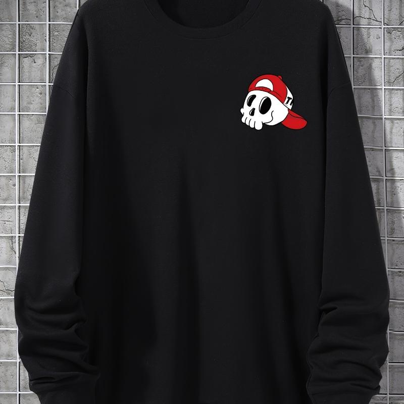 

Men s Oversized Crew Neck Sweatshirt, 4-Way Stretch Fabric, Flexible Layering & Daily Wear S