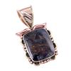 Natural Pietersite Gemstone 925 Solid Sterling Silver TwoTone Pendant 1.25" A0D92