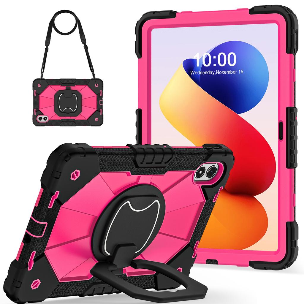 Tablet Case For Xiaomi Redmi Pad 2 Pro Silicone + PC Hand Grip Kickstand Cover with Shoulder Strap