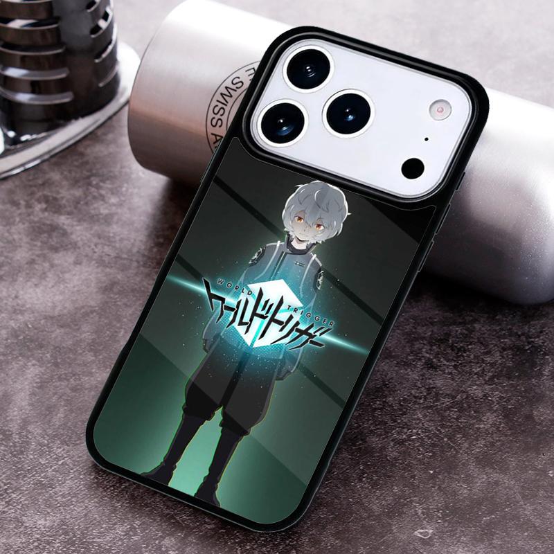 World Trigger Phone Case For iPhone 17,16e,15,14,13,12,11,Mini,Pro,MAX soft Silicone Cover