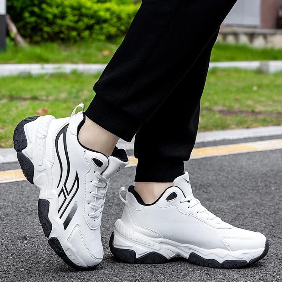 Neue Sportliche und Lässige Frühling- und Herbst-Schnürschuhe mit Farbblockierung Bequeme und Herren-Freizeit-Laufschuhe Tenis Masculino