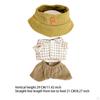 Hanging Doll Hat T-shirt Pants Costume Gear for 15cm/17cm Plush Display