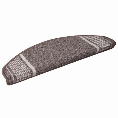 Self Adhesive Stair Treads 15 Pcs Brown 65 X 21 X 4 Cm