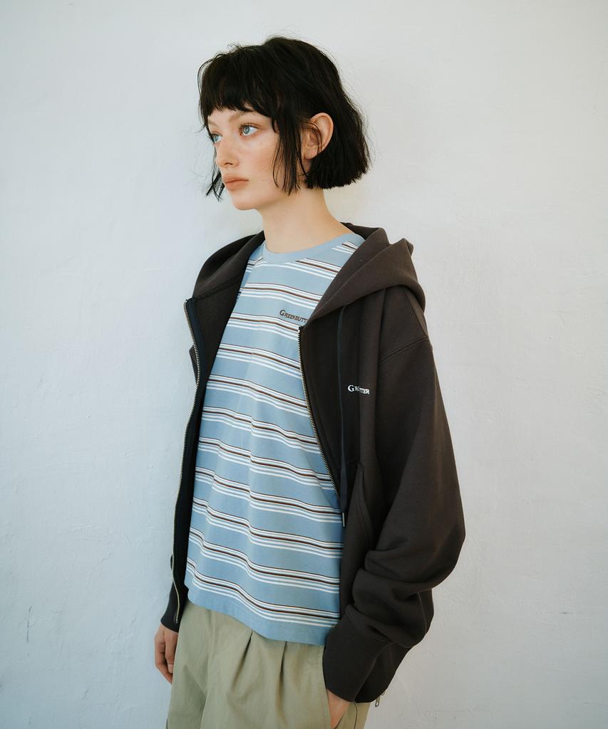 GREENBUTTER Cotton Stripe Tee (Indie Blue)