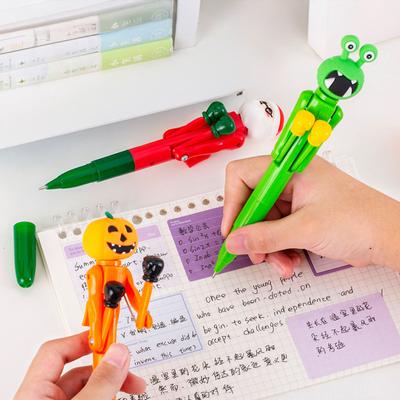Hareketli Kollu Eğlenceli Boks Kalemi 0.5mm Mavi Mürekkepli Tükenmez Kalem Karikatür Stres Giderici Yazı Aracı Yenilik Hediyesi