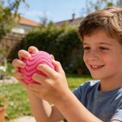 Strukturierter Stressabbau Ball Weicher Dehnbarer Flauschball Quetschspielzeug Anti-Angst Tragbar Reise Schule Büro Stressball Fidget Spielzeug