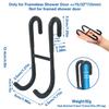 Heavy Duty Bathroom Hanger No-Drill Hanging Towel Rack Portable Shower Door Hook  Bathroom