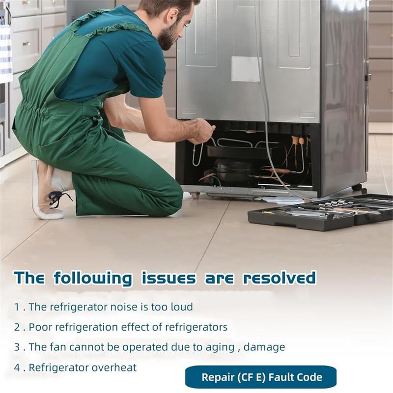 EAU64843803 Condenser Fan Motor Assembly for Refrigerator Evaporator Fan Motor Replace Z40E12MS1A0-57K06 DC 12V 1A-T33C