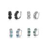 Iced Crystal Zircon Ear Clips - Trendy and Dazzling, High-end and Masculine. Unilateral Ear Bar Clips for Men. Women's Earrings.