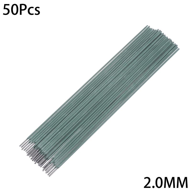 20/50Pcs Arc Welding Rods Stick Electrodes 2.0mm Mild Steel Carbon Steel E6013 J422 All Position General Purpose Farm Rod Repair