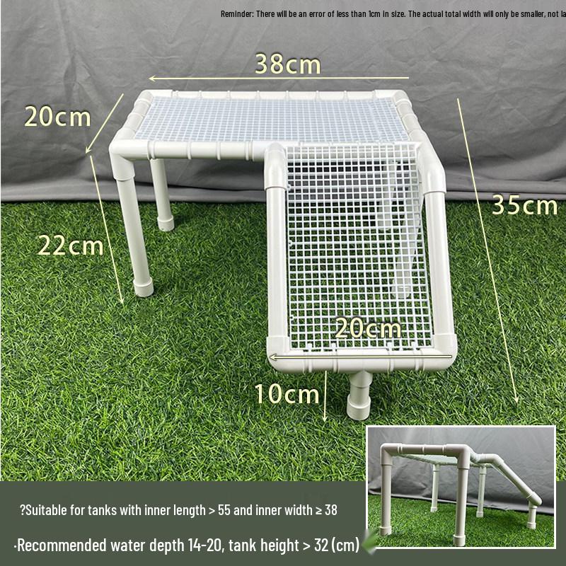 Turtle Sunbathing & Climbing Platform – Adjustable Handmade Floating Rest Area