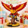 Elegant Red Phoenix Model 76394 Building Blocks Sets Suitable for Christmas Gifts Compatible with Legoed Particles,597pcs.