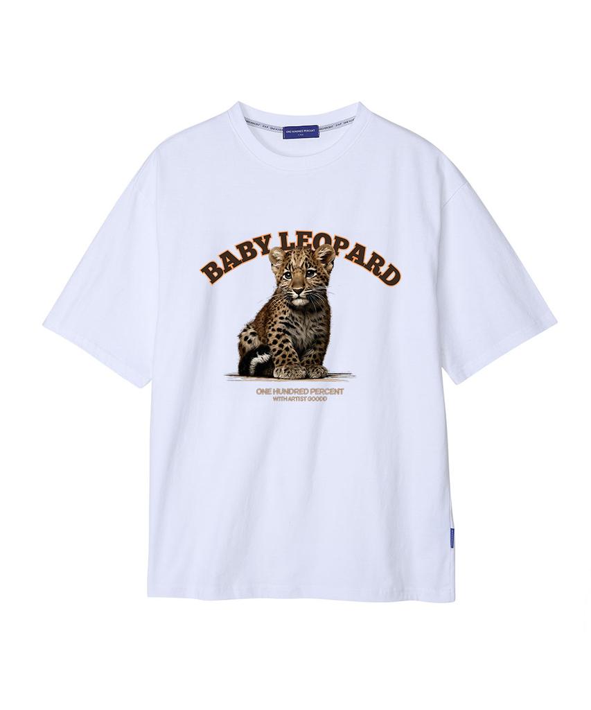 OHP Ohpxgoodd4 Baby Leopard Semi-Oversized Short Sleeve Tee