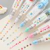 Correction Tape Students Use Cute Lace Pattern Correction Tape Hand Account Diary Decoration Correction Tape 6mmx4m Random Delivery