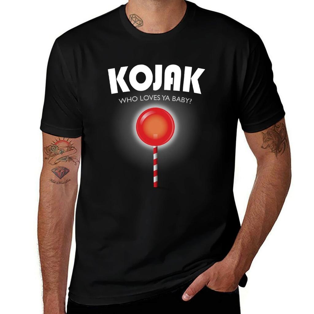 Kojak Tv Series Poster Tshirt Plus Size Quick Dry Sports Tee Tshirt