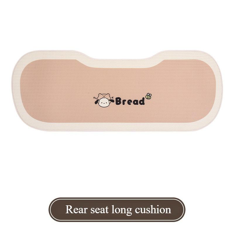 Cute Dog Car Seat Cushion Universal Four Seasons Breathable Half Pack Cartoon Rear Single Seat Cover Seat Accessories