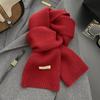 18-color scarf women's winter high-end soft waxy season warm thickened knitted wool couple scarf Korean