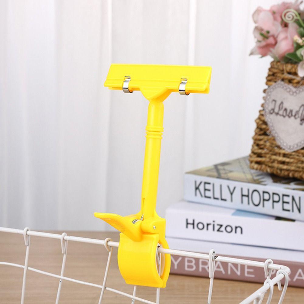 Colorful Price Tag Clip Holder Adjustable Advertising Display Support  School Office