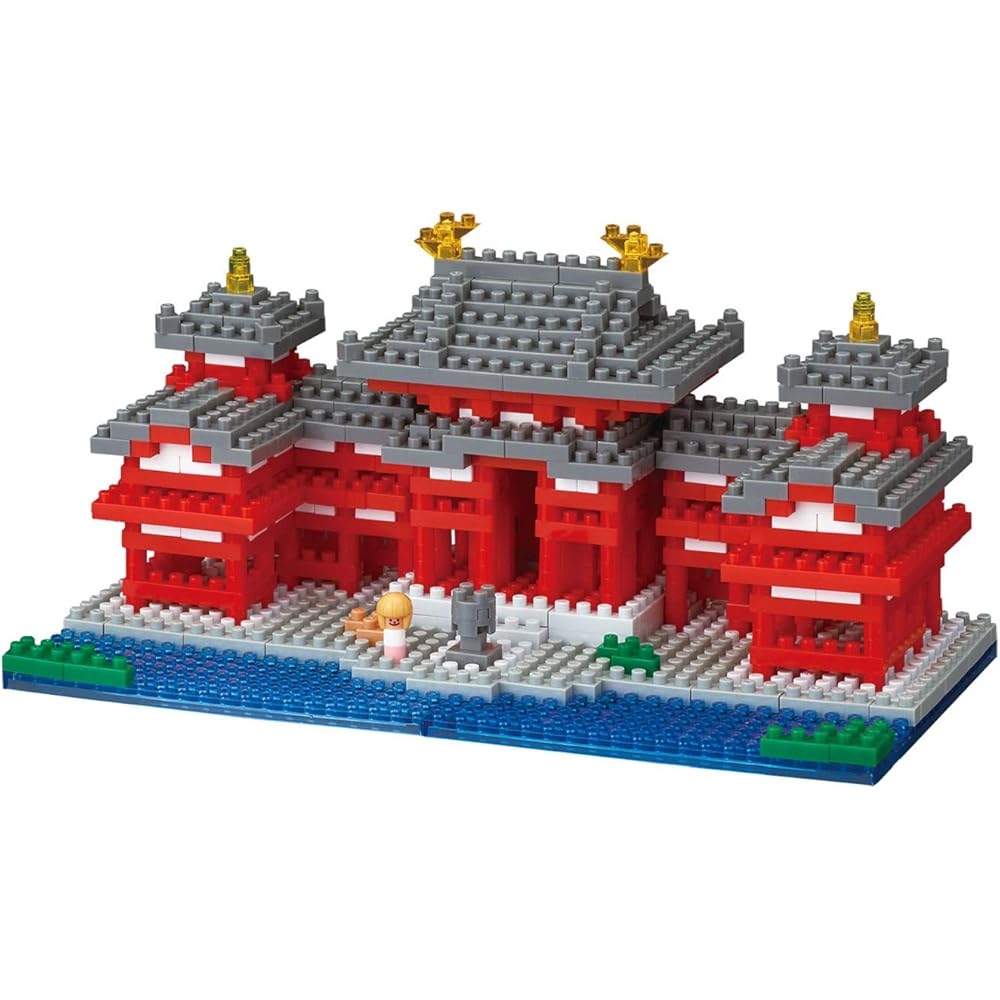 Kawada Nano Block Byodoin Phoenix Temple Building Kit 300 Pieces Educational Toy