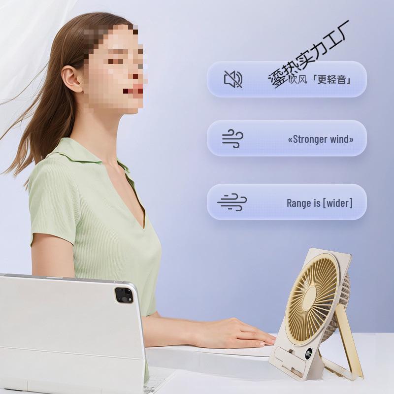 USB Mini Desktop Vertical Stand Fan for Dorms and Offices