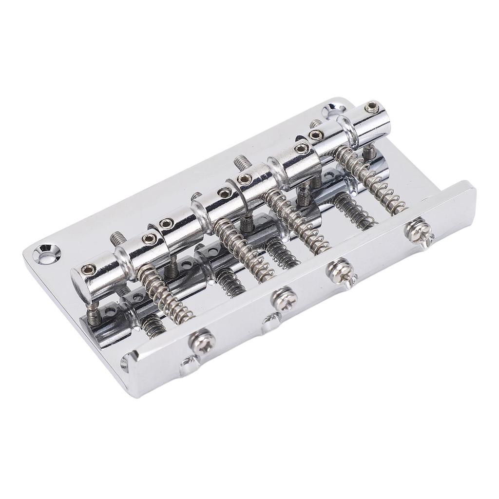 4 String Electric Bass Bridge Metal Vintage Style Fixed Guitar Bridge with Saddle 86MM