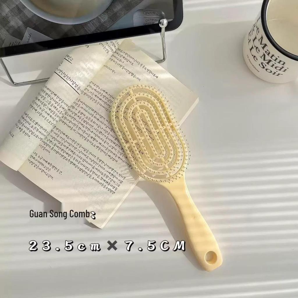 Curved Air Cushion Comb Set for Men & Women - 4 Pieces for Home Styling & Massage