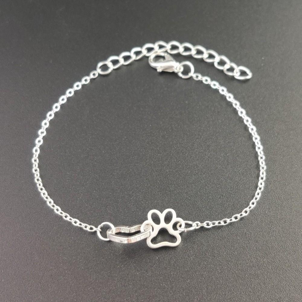 Simple Love Paw Bracelet Light Luxury Friendship Bracelet Love Dog Seal Bracelet  Hand Accessory