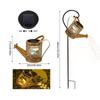 LED Solar Garden Kettle Light Warm Light Shower Watering Can Lights IP65 Waterproof Waterfall Fairy Lights Garden Ornament