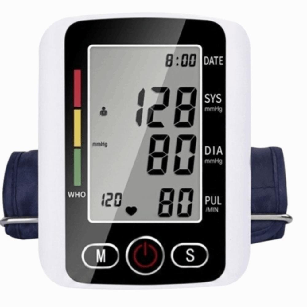 Digital Upper Arm Blood Pressure Monitor Portable Automatic Sphygmomanometer Home Use