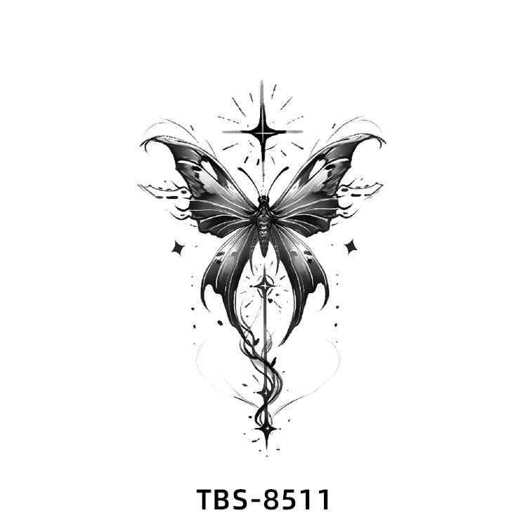 Realistiska Djurtotem Tatuering Klistermärken: Drake, Fenix, Tiger, Varg