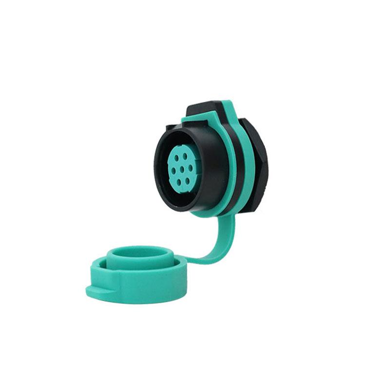 KWAY K20 Bulkhead Connector M20 Industrial 2 3 4 5 7 9 12Pin Soldering 12V Male Plug Female Socket Panel Mount Waterproof IP68