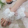 Sweet Cute Wrist Cover Hand Sleeves Detachable Fake Flared  Cuff Elastic Sweater Blouse Decorative Sleeves Cosplay Accessory