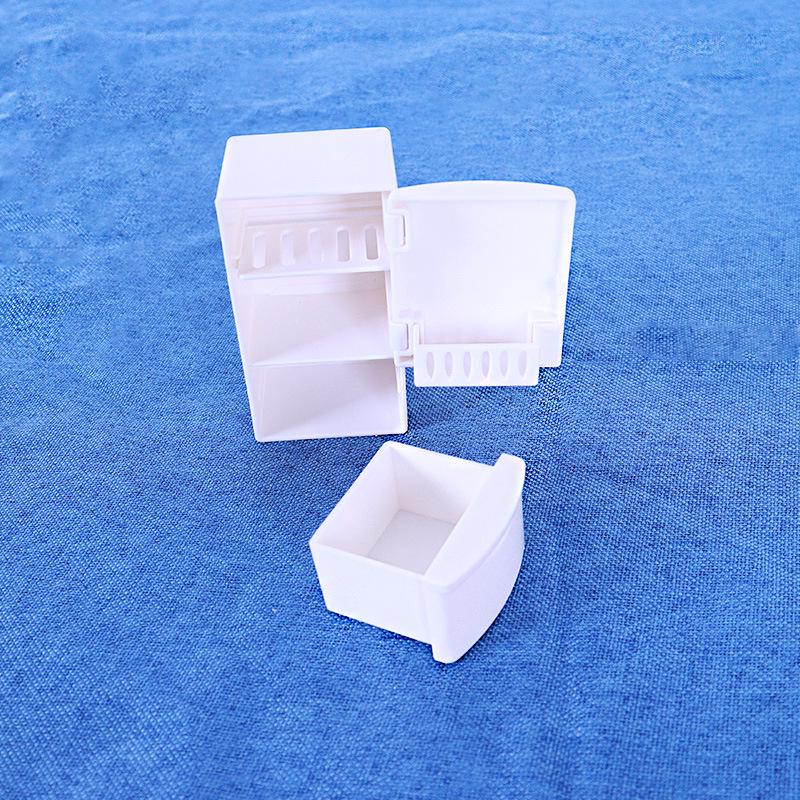 Mini Food Toy Supermarket Set: Resin Refrigerator & Ornaments for Playhouse