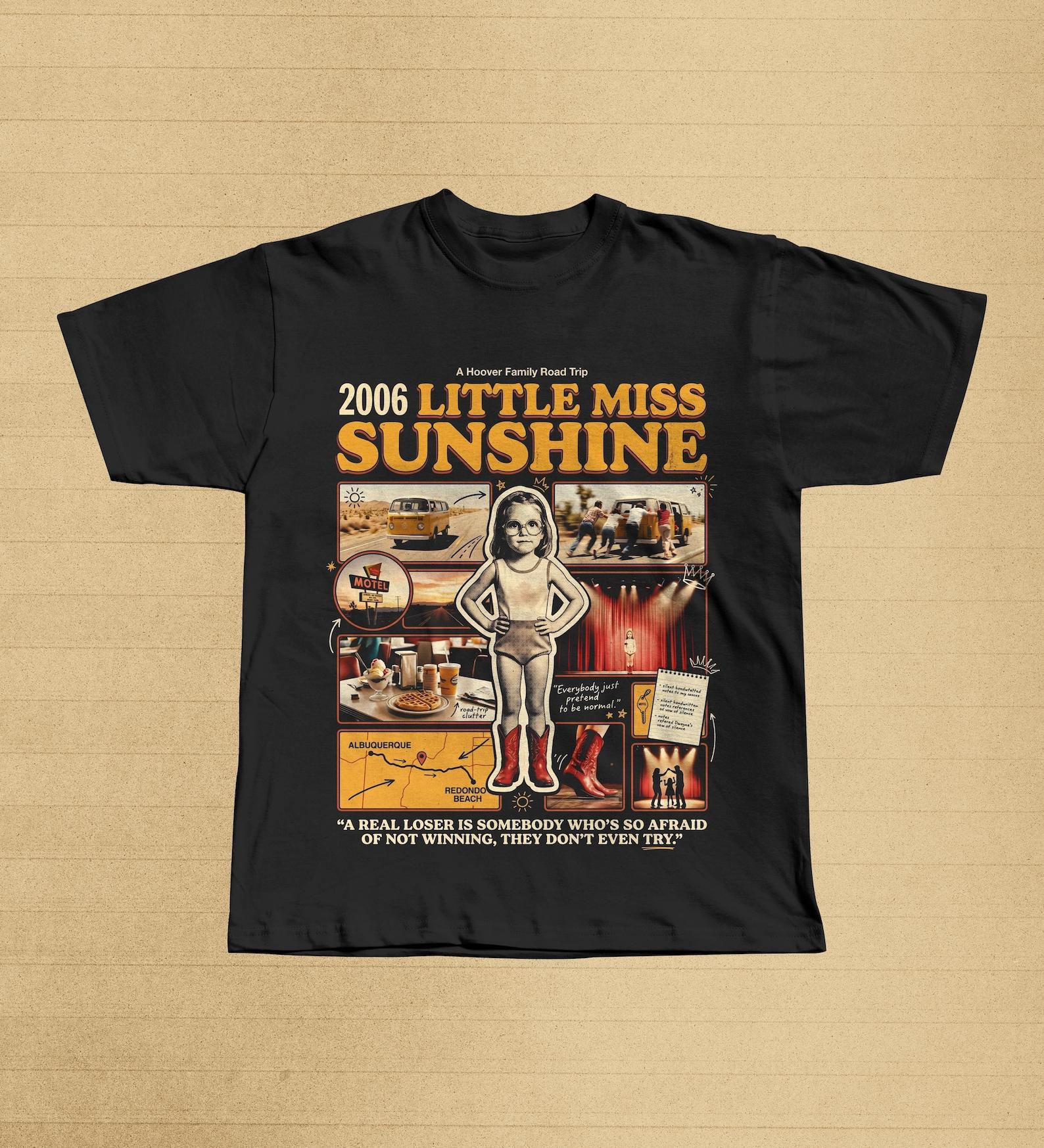 Little Miss Sunshine 2006 Movie Graphic Tee, Road Trip Film T-Shirt 4XL