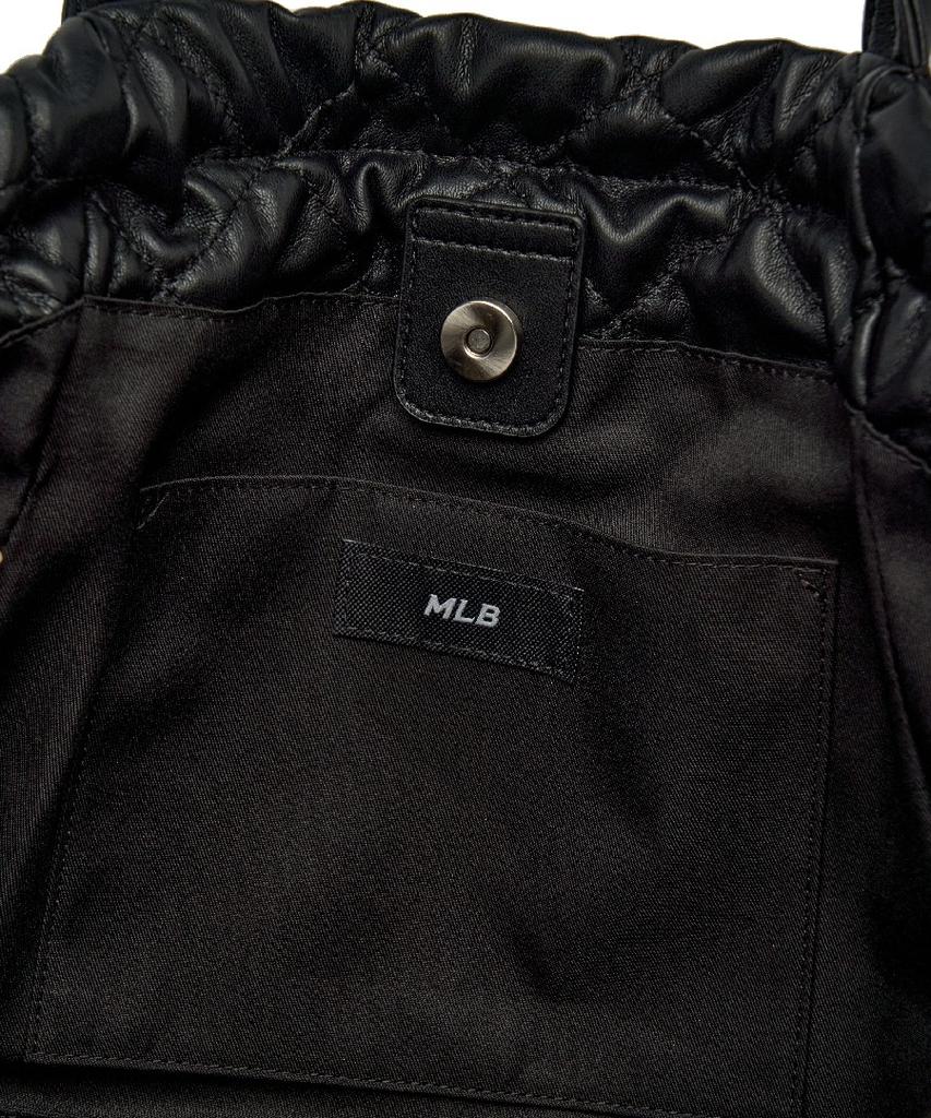 Mlb Basic Quilted Pu Tote Bag Ny (Black)