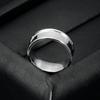 8MM Smooth Surface Stainless Steel Men's Fashion Ring - Simple, Versatile Design