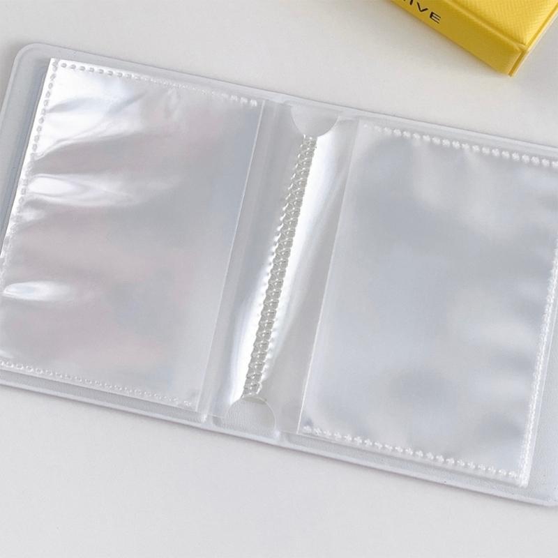 Small Card Collector Binder Holds 40 Cards with Showcases Cover 3Inch Photocard Holders Album Photo Organizers Book