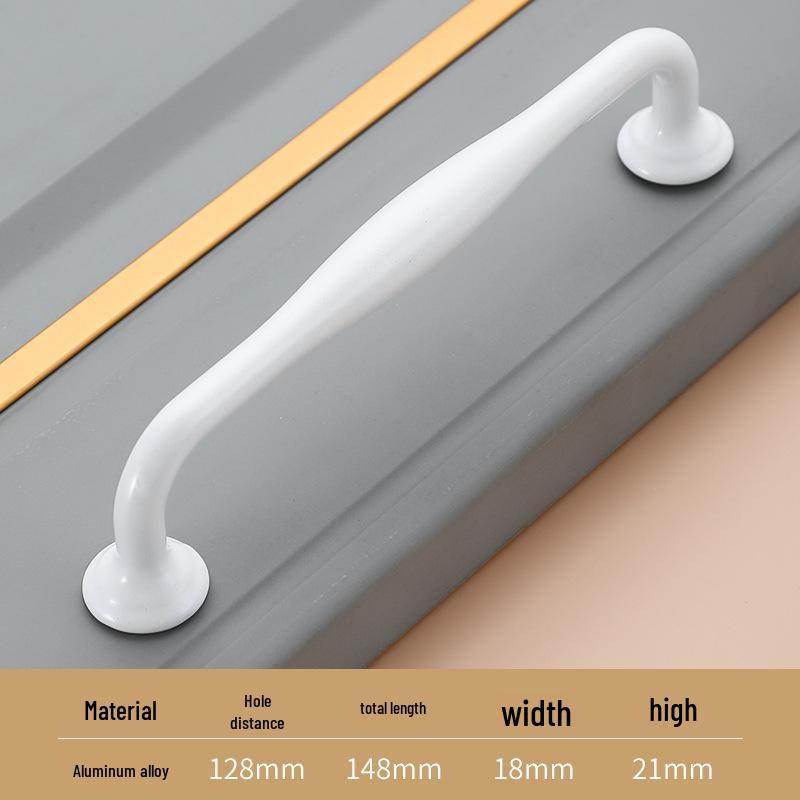American White Aluminum Alloy Cabinet Handle