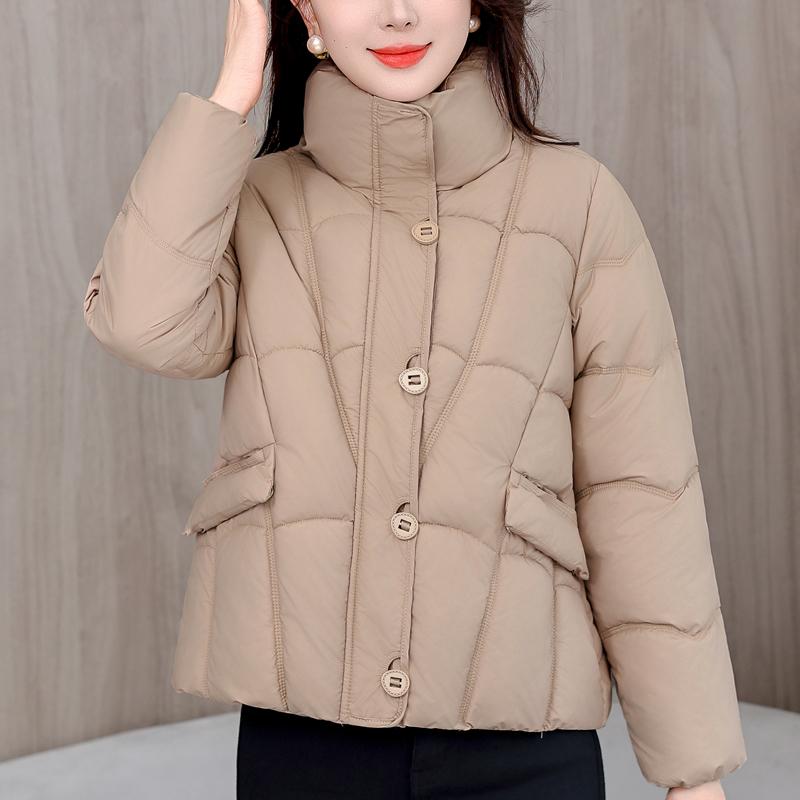

Fashion Woman Winter Short Coats Stand Collar Casual Thick Warm Parkas Women Jackets L
