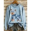 2026 3D Printed Cartoon Round Neck Long Sleeve Pullover Sweatshirt